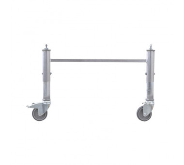 Juego patas regulables con rueda y freno