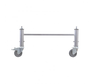 Juego patas fijas con rueda y freno