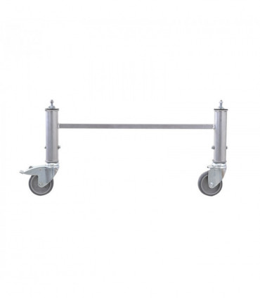 Juego patas fijas con rueda y freno