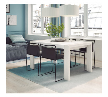 Mesa rectangular 140x90 ext. a 200 (patas correderas)