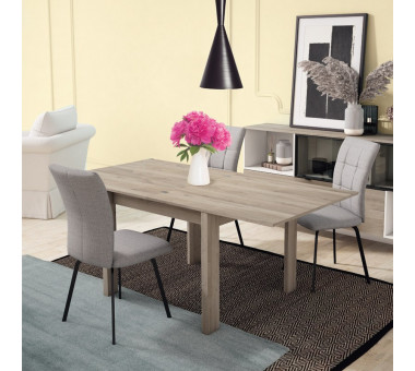 Mesa cuadrada 90x90 ext. a 180