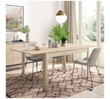 Mesa rectangular (esquinas redondeadas) 140x90 ext. a 200