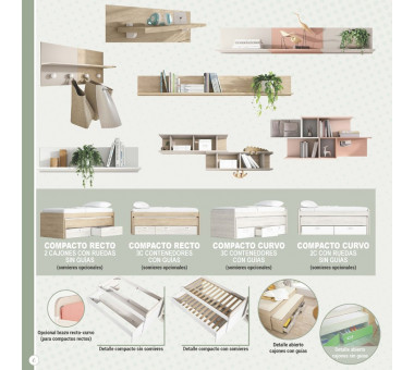 Detalle compactos + estanterías