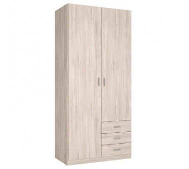 Armario dos puertas y  tres cajones sable