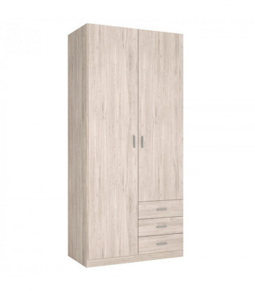 Armario dos puertas y  tres cajones sable