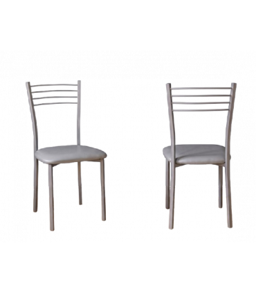 SILLA COCINA MITRA PLATA